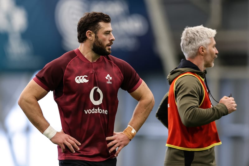 Robbie Henshaw will start for Ireland against Japan on Saturday in the absence of the injured Stuart McCloskey. Photograph: Ben Brady/Inpho