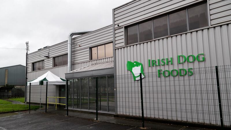 The Irish Dog Foods factory in Naas, Co Kildare which suffered a Covid-19 outbreak and had to shut down. Photograph: Collins