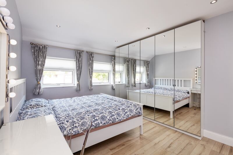The house has four bedrooms
