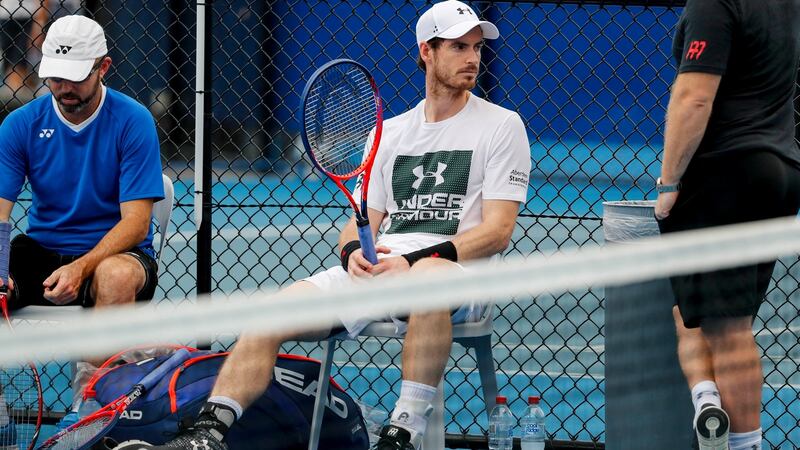 Andy Murray hasn’t played since last year’s Wimbledon due to a hip problem. Photograph: Glenn Hunt/EPA