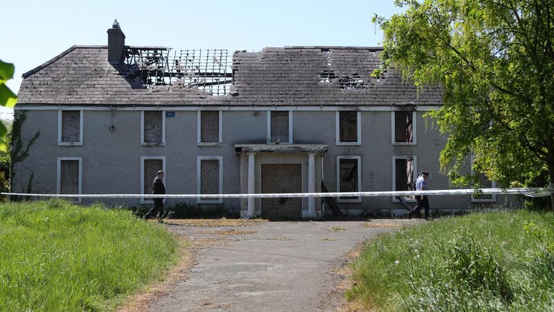 The derelict house and farmyard on the Clonee Road, Lucan where the body of  Anastasia ‘Ana’ Kriegel was found. Photograph: Collins