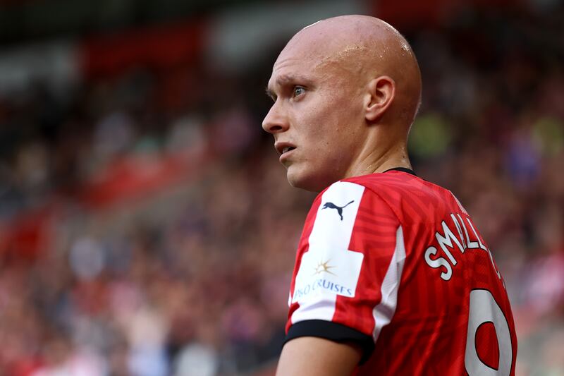 Will Smallbone of Southampton during the Premier League match between Southampton FC and Nottingham Forest FC at St Mary's Stadium on August 24th, 2024, in Southampton, England. Photograph: Matt Watson/Southampton FC/Getty 