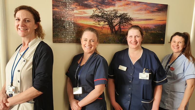 Diabetes in pregnancy midwifery team, from left,   Ellie Ahern, Ciara Coveney, Eimear Rutter and Hannah Rooney