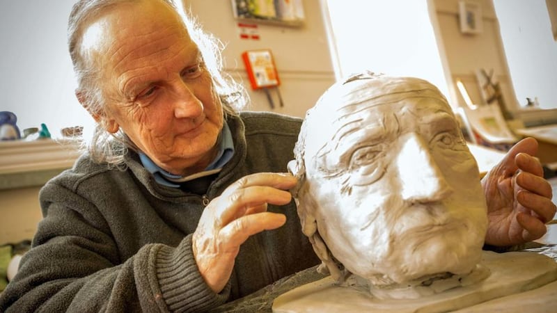 Whatever your reason for going back to education, there’s a course to suit you: Paul Gallagher from the VTOS centre in Castlerea, Co Roscommon, sculpts a self-portrait