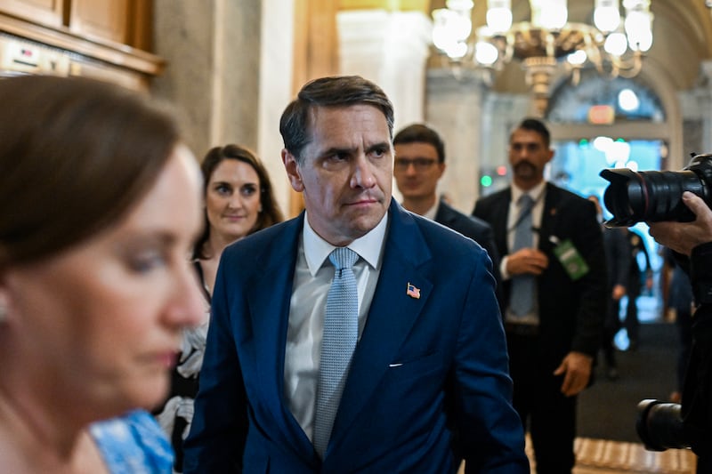 Acting Attorney General Todd Blanche arrives for a closed-door meeting with Senate Republicans at the Capitol in Washington, on Thursday, May 21st. Photo: Kenny Holston/The New York Times