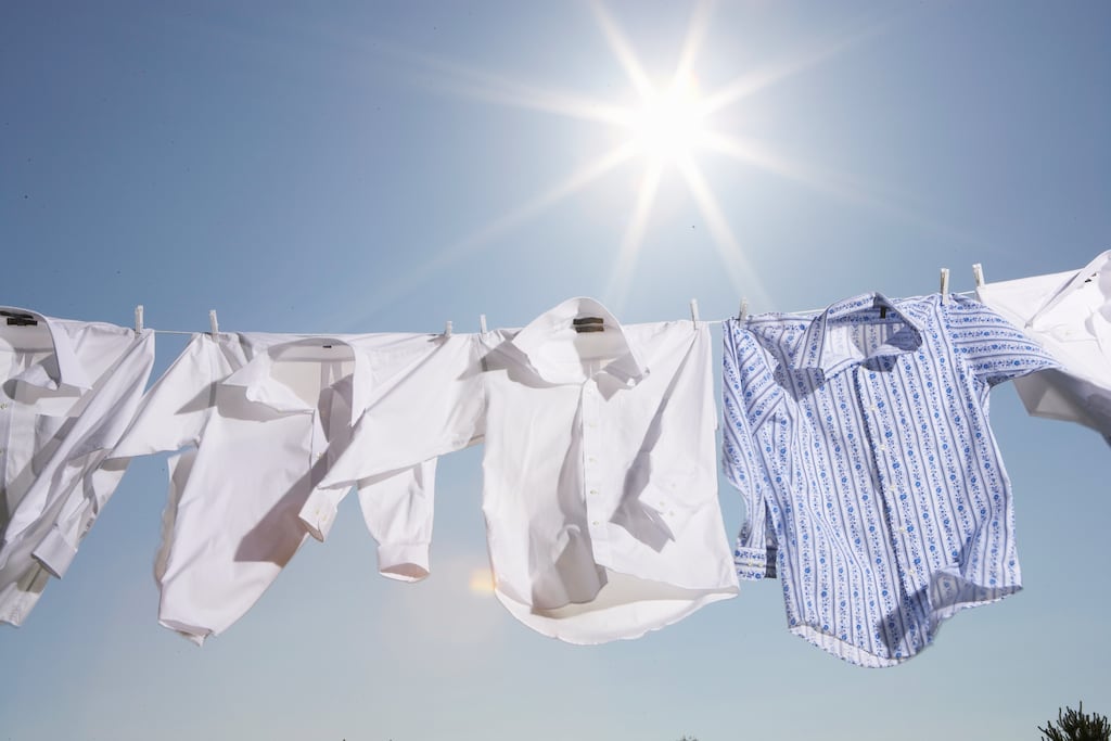 It’s not quite a form of meditation, this looking at the clothesline, or then again maybe it is. Photograph: Getty Images