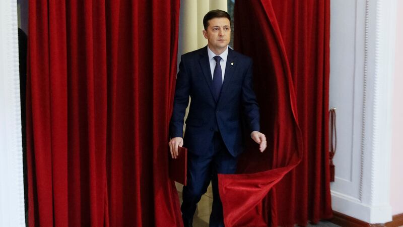 Volodymyr Zelenskiy, Ukrainian comic actor and candidate in the upcoming presidential election. File photograph: Valentyn Ogirenko/Reuters