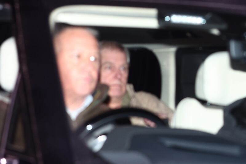 Andrew Mountbatten-Windsor after leaving police custody following his arrest on Thursday at the British royal family's Sandringham estate in Norfolk. Photograph: Peter Nicholls/Getty