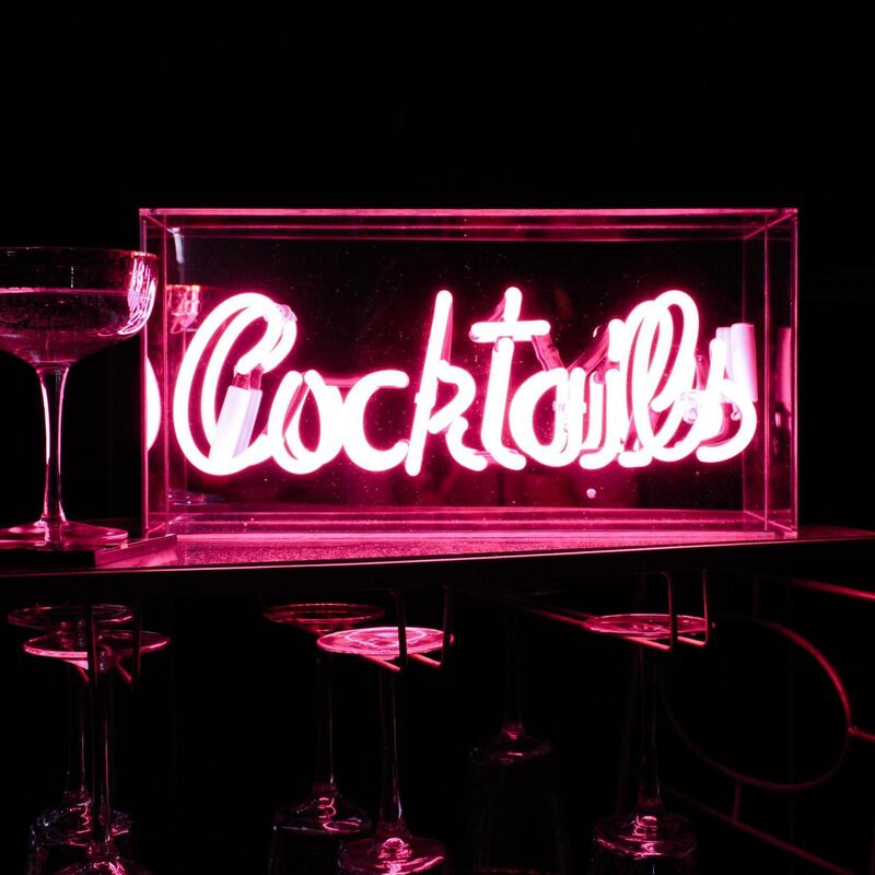 Oriana B’s LED neon box lights, €130