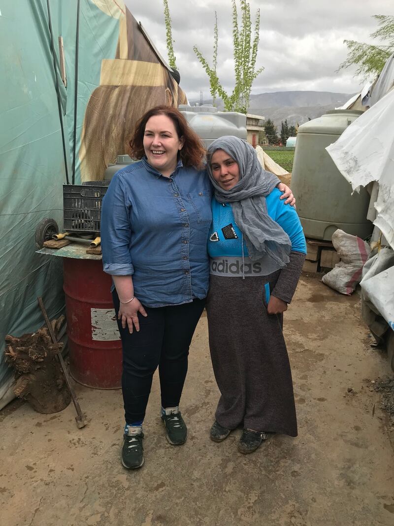 Dowla with Jess Murphy in the Bekaa Valley