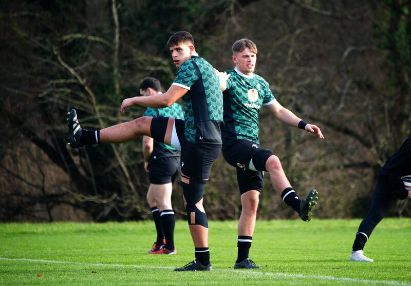 Wales' Dafydd Jenkins (left) is his country's youngest captain since Gareth Edwards. Photograph: Ben Birchall/PA Wire