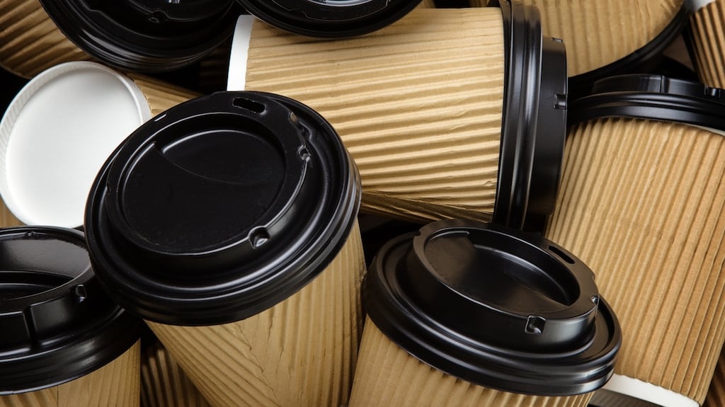 Under the new measures, the public sector will be expected to end the use of disposable cups, plates and cutlery. Photograph: iStock