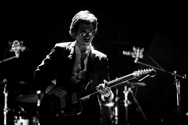 Alex Turner spoke disappointingly, but apparently not unusually, little during the set. Photograph: Tom Honan