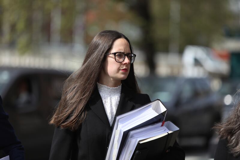 Solicitor Ammi Burke has been in court appealing the rejection by the Workplace Relations Commission of her claim that she had been unfairly dismissed by law firm Arthur Cox. Photograph: Garrett White/Collins Courts