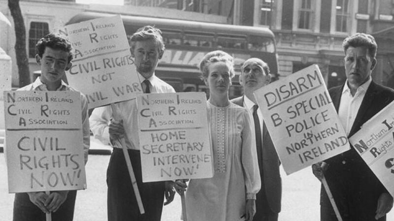 A Northern Ireland Civil Rights Assiociation protest in London