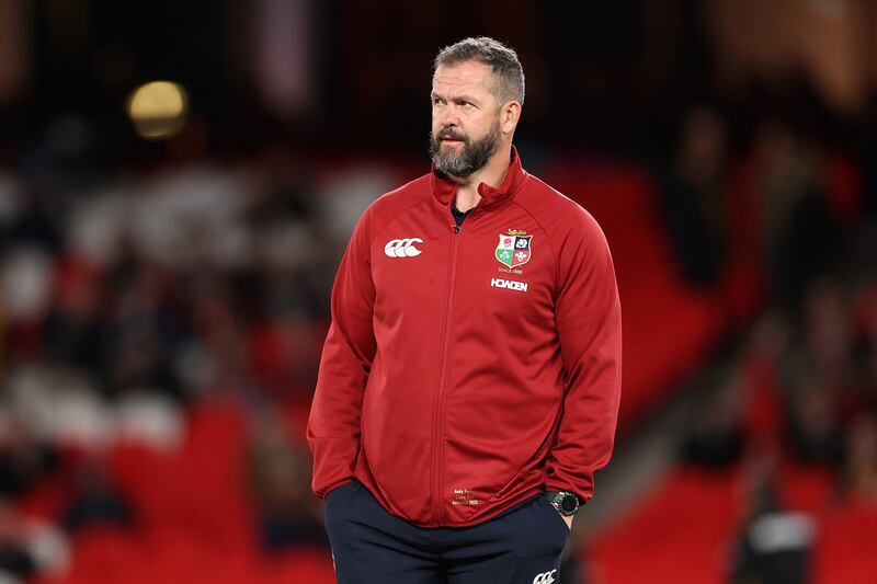 British and Irish Lions head coach Andy Farrell. Photograph: Martin Keep/Getty
