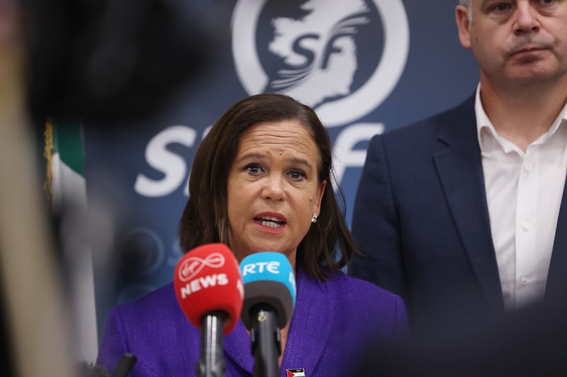 Sinn Féin leader Mary Lou McDonald described it as 'cowboy stuff' with a small number of private operators becoming multi-millionaires. Photo: Bryan O’Brien/ The Irish Times 