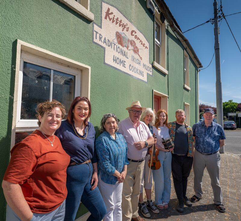 Kilfenora Corner: A group of people has come together with a plan to purchase and reopen Linnane’s Pub as a community space and social enterprise, with a focus on safeguarding musical tradition. Photograph: Ben Taylor