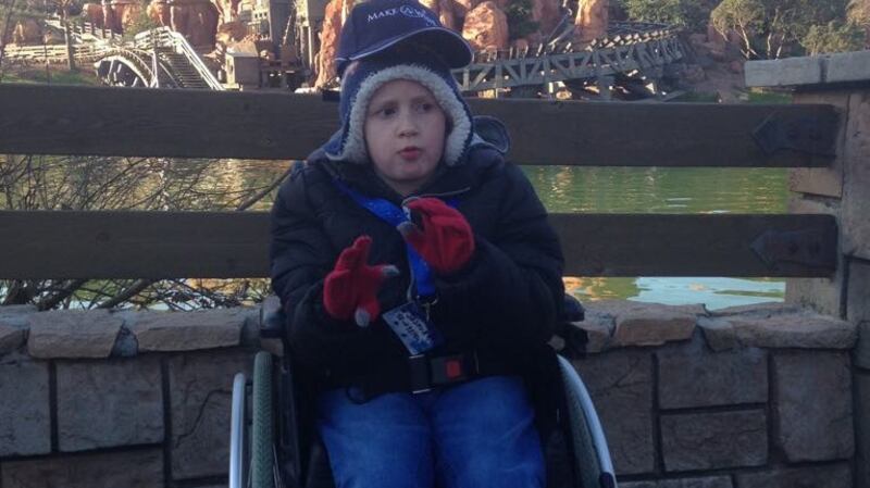 Joshua at Disneyland Paris, a ‘wish’ granted by Make a Wish Foundation.