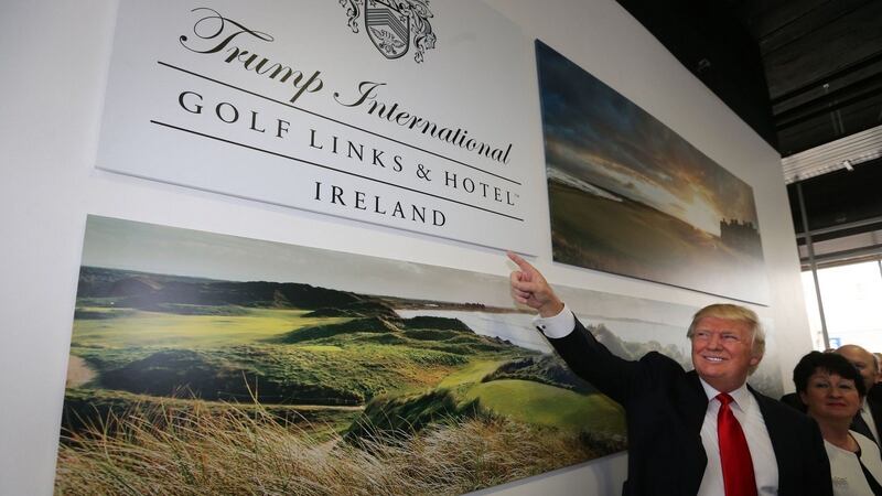 Donald Trump at the opening of the Doonbeg golf links and hotel in Co Clare in 2002. Photograph: PA