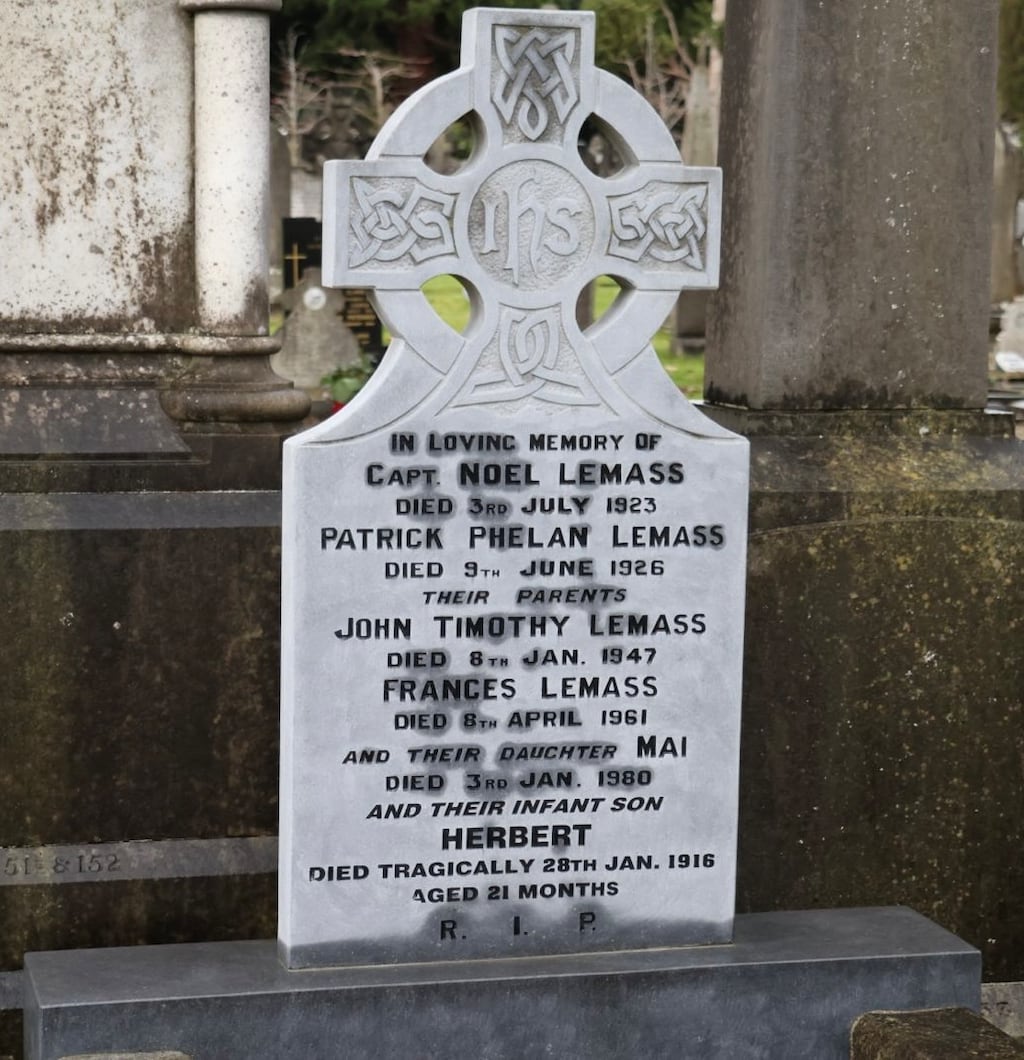 The Lemass family headstone in Glasnevin Cemetery. Photograph: Ronan McGreevy