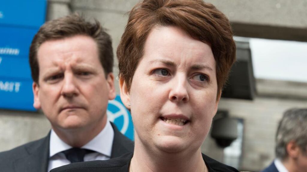 Ruth Morrissey and her husband Paul outside the Four Courts in May, 2019. Photograph: Dave Meehan/The Irish Times