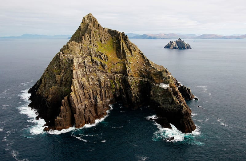 A view of Skellig Michael amid works in 2013. Photograph: Brian Lawless/PA Wire