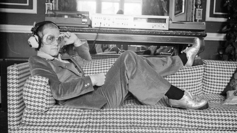 Elton John in 1974. ‘Compared with the foibles of Presley, John Lennon or Michael Jackson, his  behaviour is almost normal.’ Photograph: D Morrison/Express/Getty Images