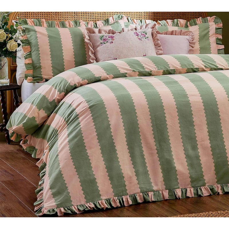 Birdie striped duvet cover set The French Bedroom Company