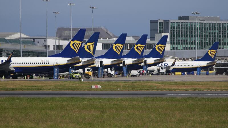 Ryanair has blamed the pilot and cabin crew strikes that blighted its summer, along with rising fuel prices, for a €150m reduction in predicted profit.  Photograph:  Nick Bradshaw