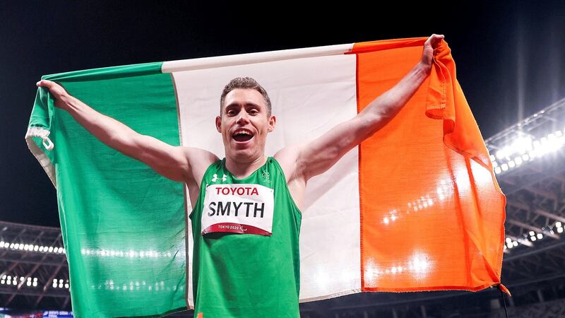 Jason Smyth:  His winning margin over Algerian Skander Djamil Athmani in the 2020 Tokyo Paralympics T13 100 was one-hundredth of a second. Photograph: Tommy Dickson/Inpho
