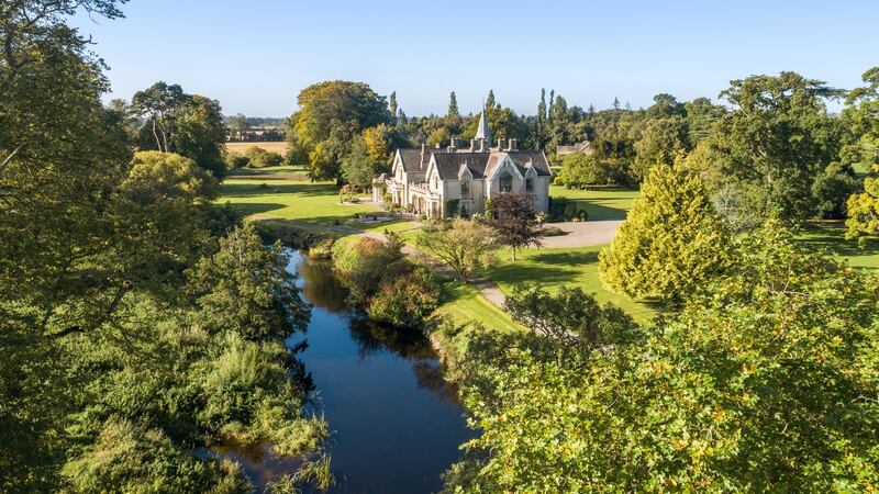 Barrettstown House is set on  25 acres, and is for sale with Jordan Estates for €3 million.