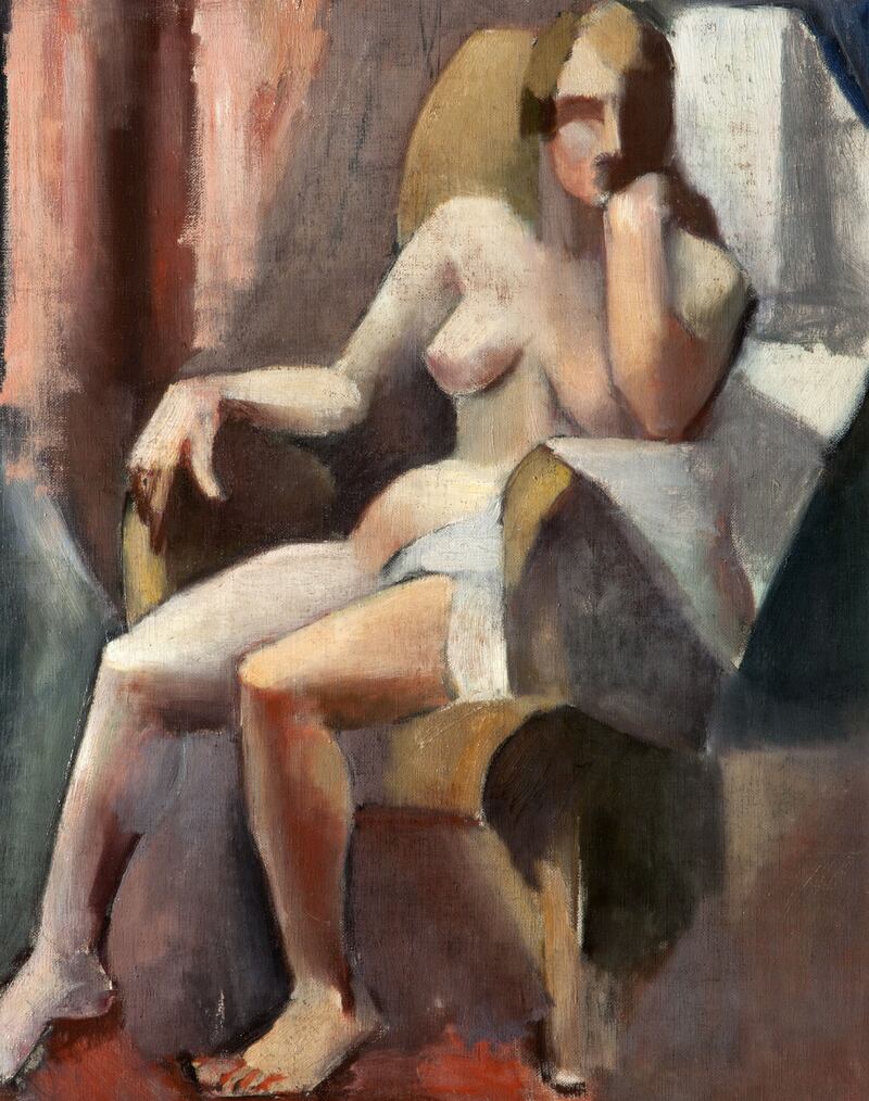 Seated Female Nude, by Mainie Jellett, from 1921-22. Photograph: Ulster Museum/Artist's Estate