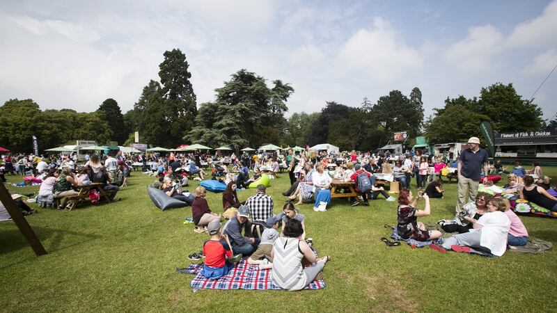 Shades of other Bloom festivals...  Photograph: Iain White/ Fennell Photography