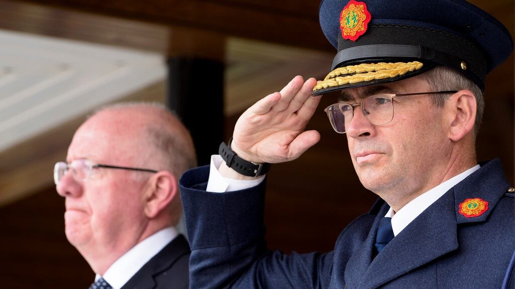 The slow and methodical nature of anticipated change in An Garda Síochána is reflected in a four-year plan, where priority has been given to enhancing the powers and administrative reach of Garda Commissioner Drew Harris (right). Photograph: Don Moloney / Press 22