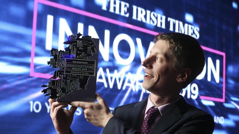 Danny Forde of Atlantic Therapeutics, overall winner of  Irish Times Innovation  award last year. Photograph: Conor McCabe