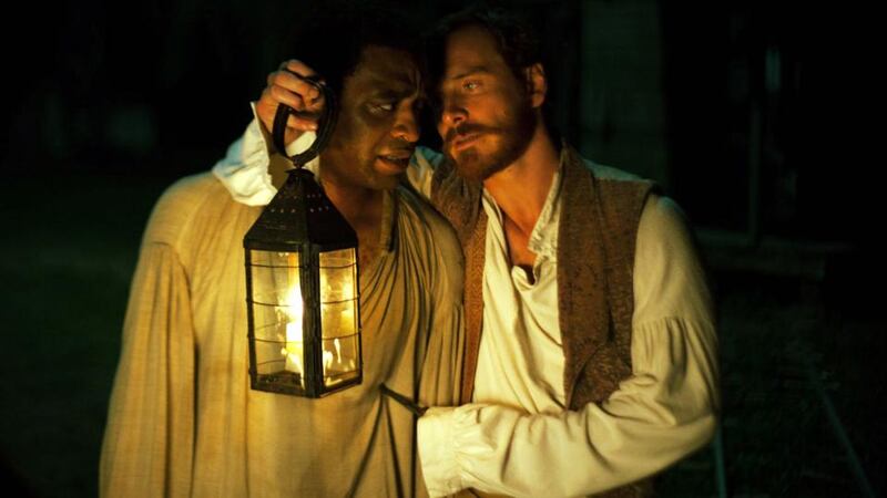 Chiwetel Ejiofor and Michael Fassbender in 12 Years a Slave