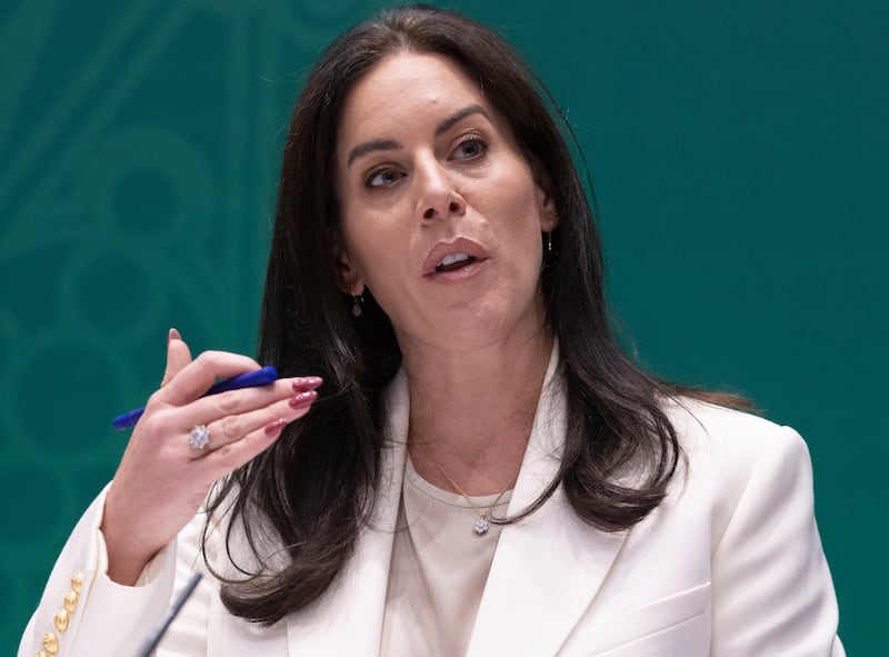 Minister for Health Jennifer Carroll MacNeill says Fine Gael has enough expertise within the party to move on from the departure of Paschal Donohoe. Photograph: Sam Boal/Collins Photos 
