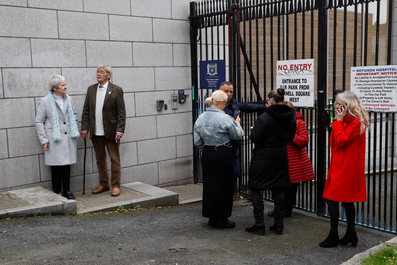 Relatives arriving at the inquests. Photograph: Nick Bradshaw