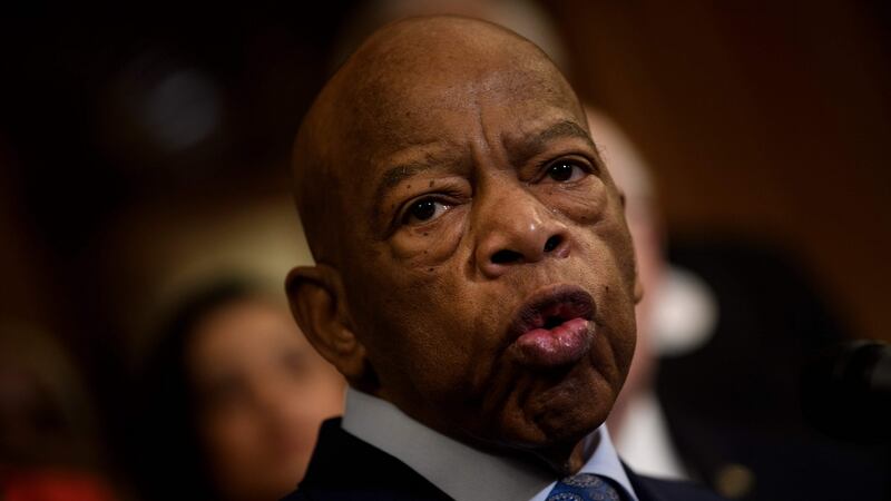 John Lewis: famed advocate for civil rights in the USA represented the citizens of Georgia for more than 30 years and became known as the “conscience of the Congress”. Photograph:  Brendan Smialowski AFP via Getty Images