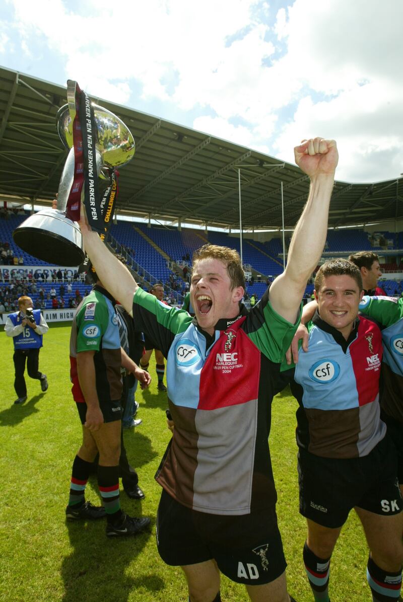 Andy Dunne: Harlequins beat Montferrand 27-26 in Reading, all the points contributed by the side's Irish contingent. Photograph: David Rogers/Getty
