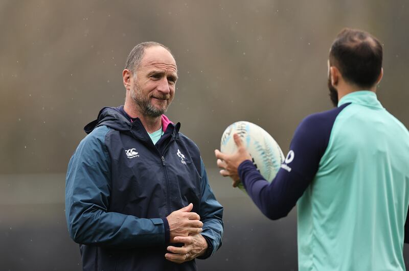 Mike Catt refused to be drawn to the confusion caused by World Rugby's new head injury recommendations. Photograph: Billy Stickland/Inpho