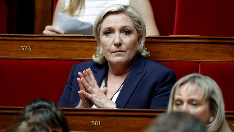 File photograph of Marine Le Pen at  the French National Assembly in Paris. File photograph: Charles Platiau/Reuters