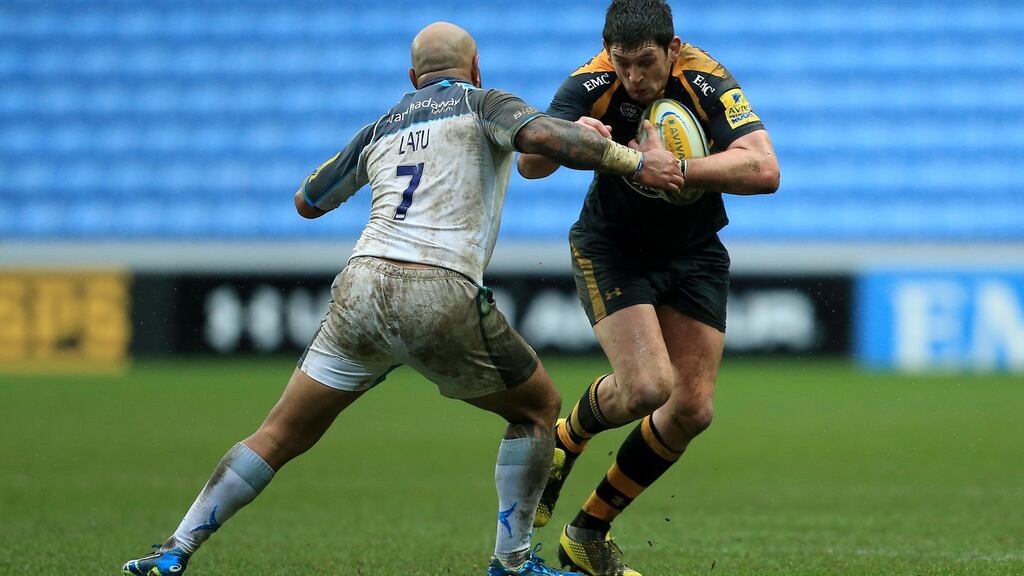 Wasps’ Ireland international centre James Downey has announced that he will retire from the game next month. Photograph: Stephen Pond/Getty Images