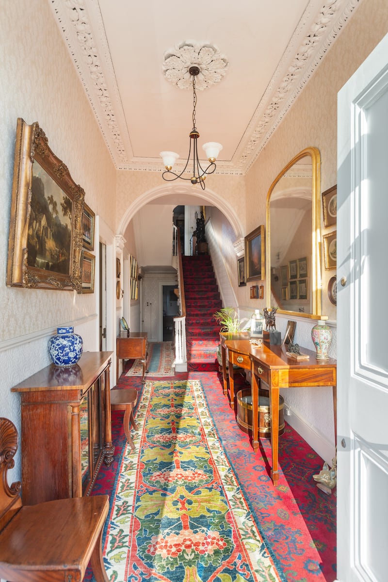 Front hall of 6 Royal Terrace West, Dun Laoghaire