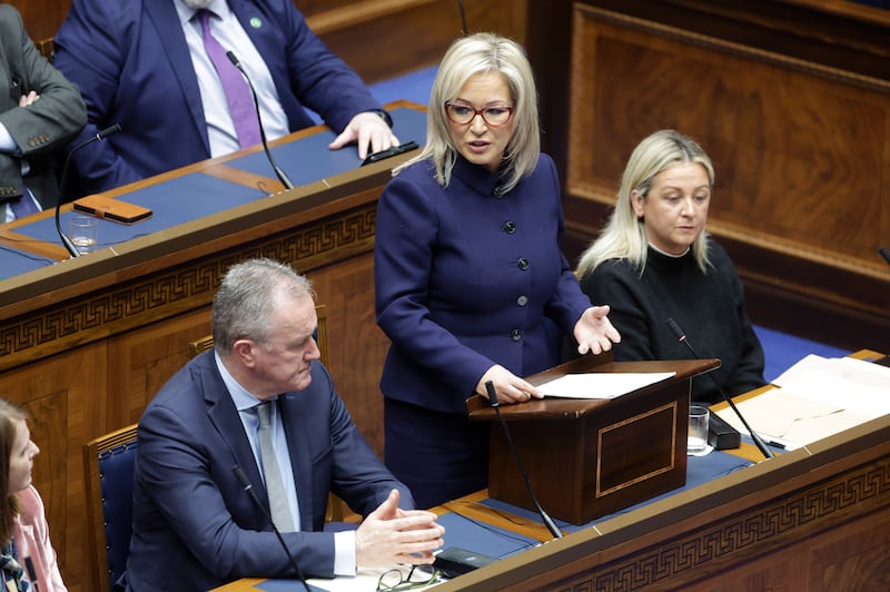 First Minister Michelle O'Neill.