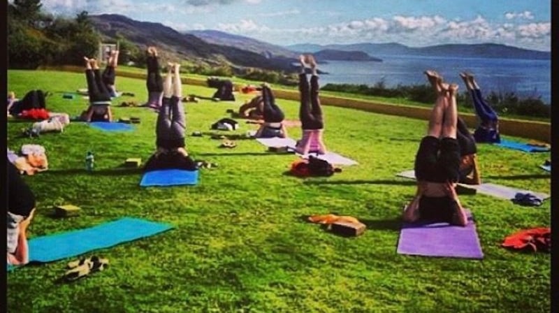Louise O’Neill  takes a sunrise yoga class at 7am four times a week