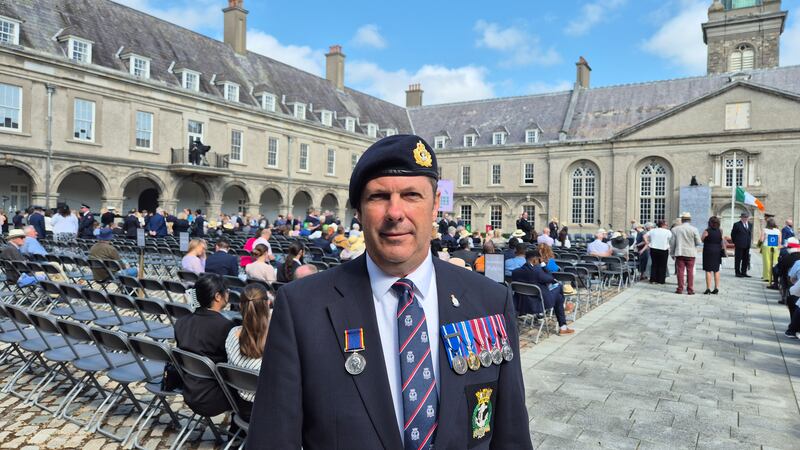 Royal navy veteran Owen Medland. Photograph: Hugh Dooley