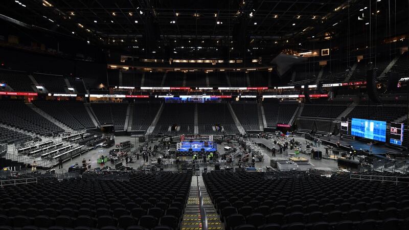 Inside the T-Mobile Arena in which the fighters will face off. Photo: Ethan Miller/Getty Images