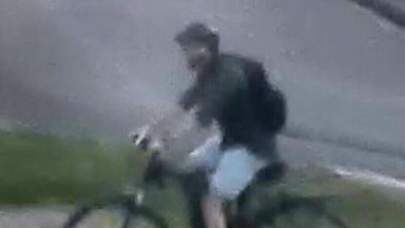 A handout photo made available by the French National Police  shows  a man who is the suspect in the bomb explosion in rue Victor Hugo in the centre of Lyon, France on May 24th 2019. The suspect is reported to be at large and the motive for the attack is still unclear. Photograph: French National Police/EPA